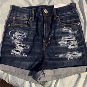 American Eagle curvy high rise shorts